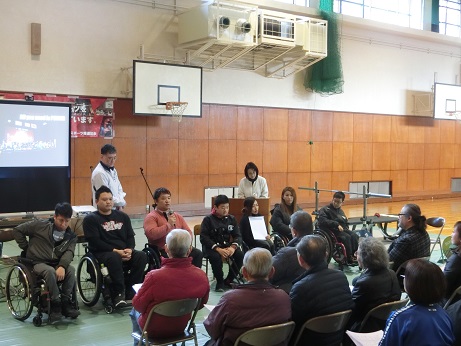 NPO法人主催　「障がい者スポーツに触れる会」が開催されました。